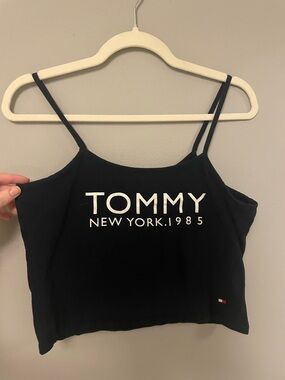 Tommy Hilfiger Navy 'Tommy New York 1985' Crop Tank - M
